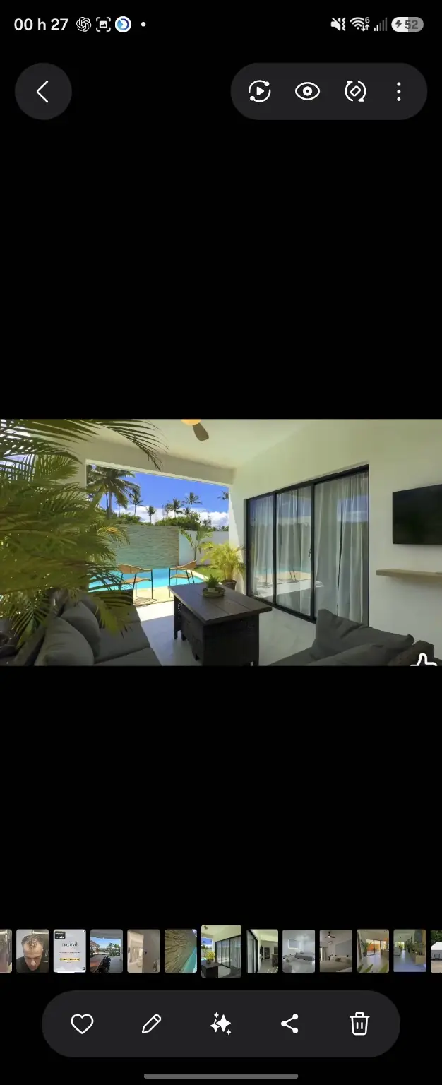 La terrasse et la piscine
